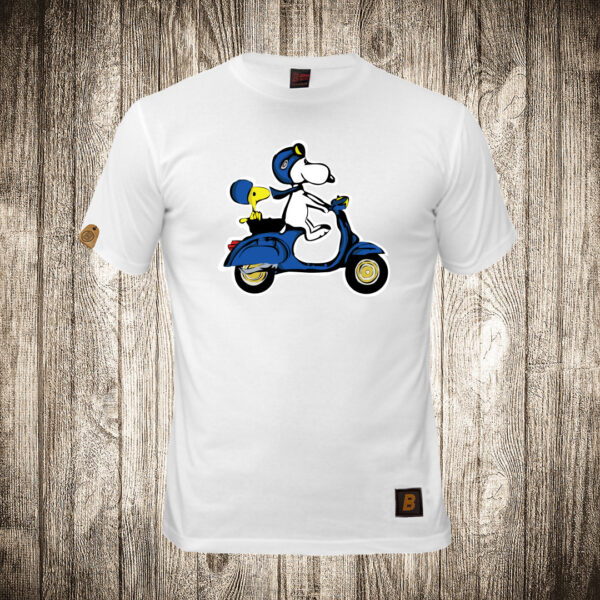 decija majica boja bela slika snupi vespa