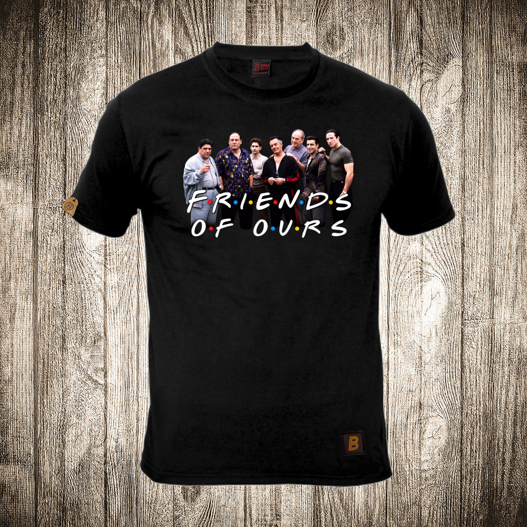 Muška majica crne boje sa motivom Sopranos - Friends edition muska majica boja crna slika sopranos friends edition