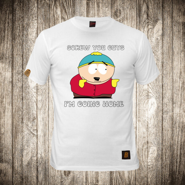 muska majica boja bela slika south park screw you guys