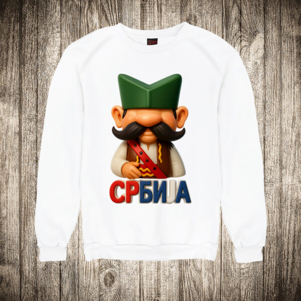 duks bez kapuljace boja bela slika srbin sajkaca srbija