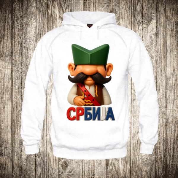 duks sa kapuljacom boja bela slika srbin sajkaca srbija
