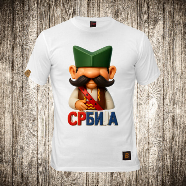 muska majica boja bela slika srbin sajkaca srbija