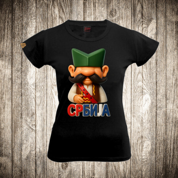 zenska majica boja crna slika srbin sajkaca srbija