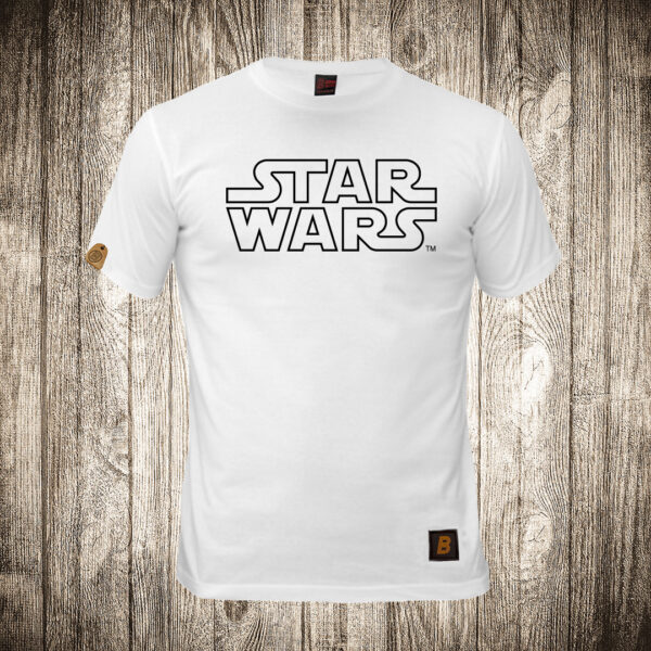 muska majica boja bela slika star wars natpis ratovi zvezda