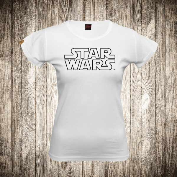 zenska majica boja bela slika star wars natpis ratovi zvezda