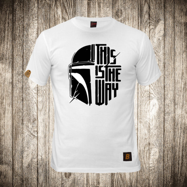 decija majica boja bela slika star wars this is the way