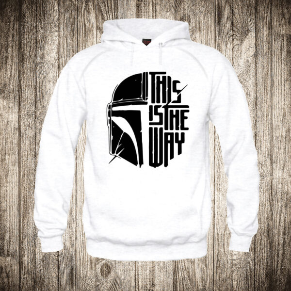 deciji duks boja bela slika star wars this is the way