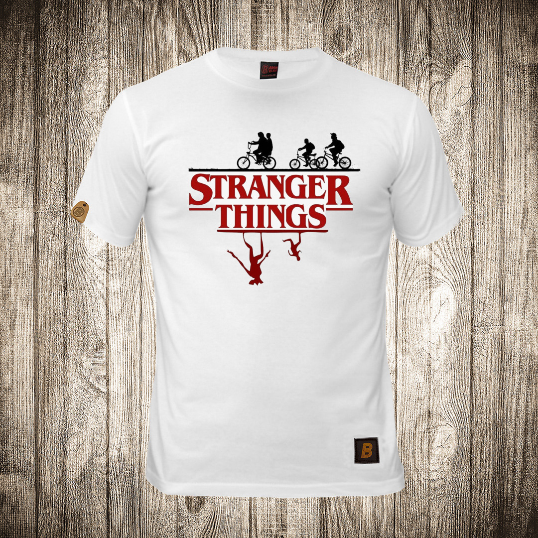 Muška majica bele boje sa motivom Stranger Things 6 muska majica boja bela slika stranger things 6