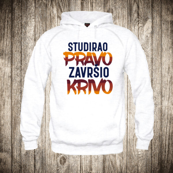 deciji duks boja bela slika studirao pravo zavrsio krivo