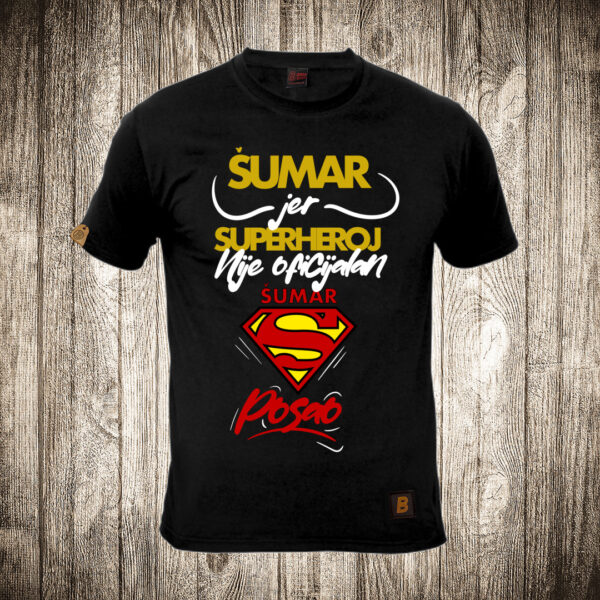 muska majica boja crna slika sumar superheroj