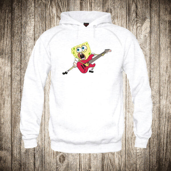 deciji duks boja bela slika sundjer bob i gitara