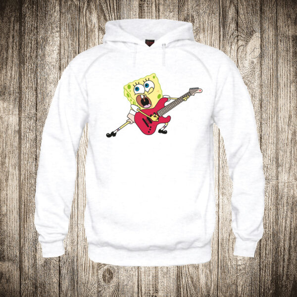 duks sa kapuljacom boja bela slika sundjer bob i gitara
