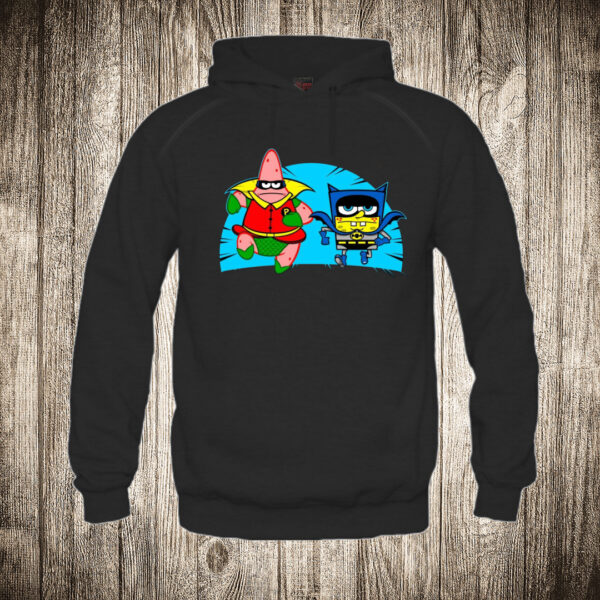 duks sa kapuljacom boja crna slika sundjer bob i patrik super junaci
