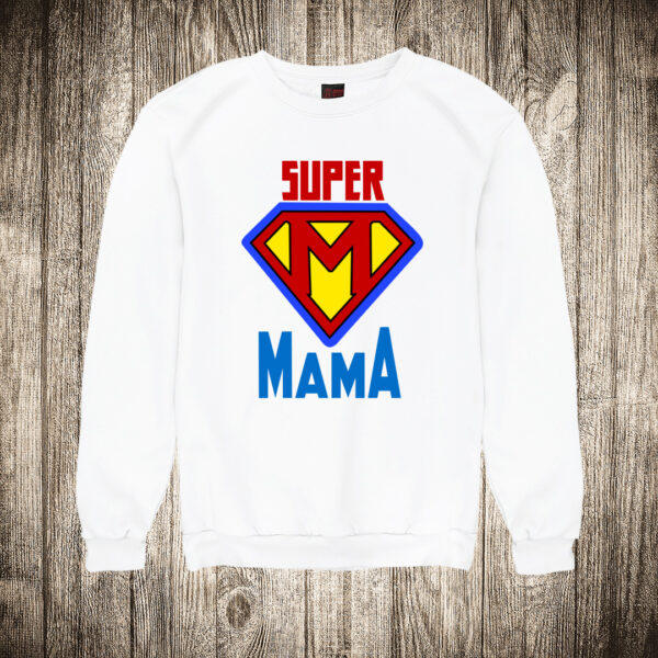 duks bez kapuljace boja bela slika super mama