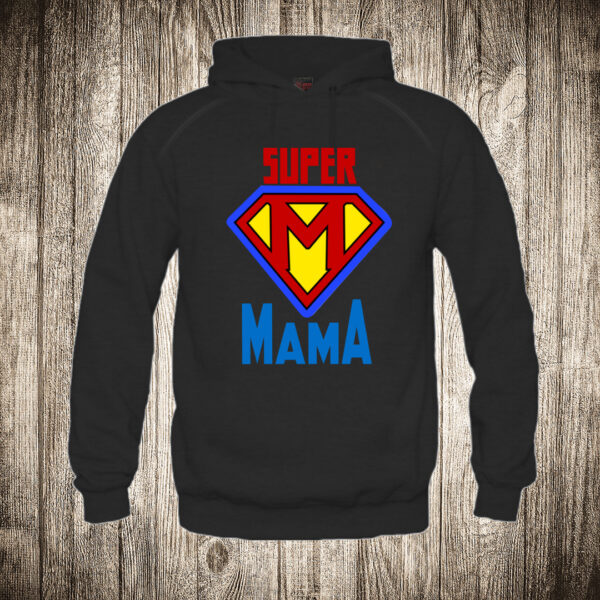duks sa kapuljacom boja crna slika super mama