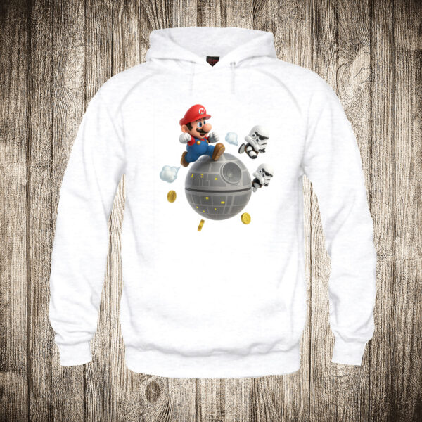 deciji duks boja bela slika super mario star wars edition 1