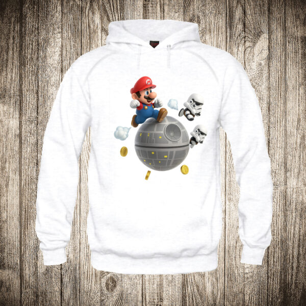 duks sa kapuljacom boja bela slika super mario star wars edition 1