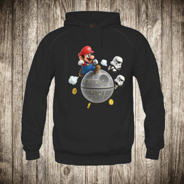 duks sa kapuljacom boja crna slika super mario star wars edition 1