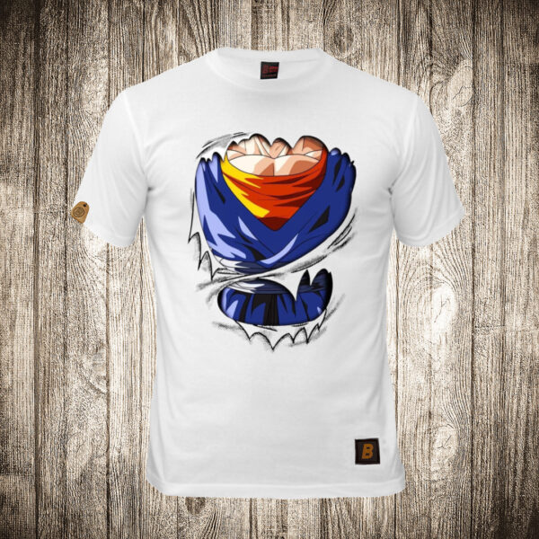 muska majica boja bela slika super sayan majica goku dragon ball zmajeva kugla