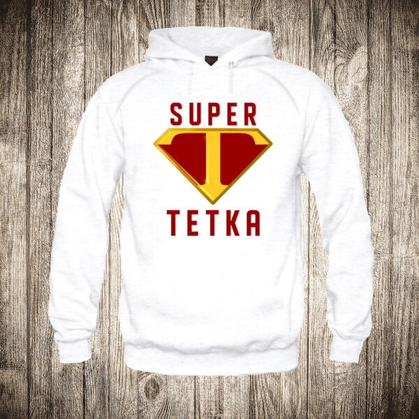 deciji duks boja bela slika super tetka