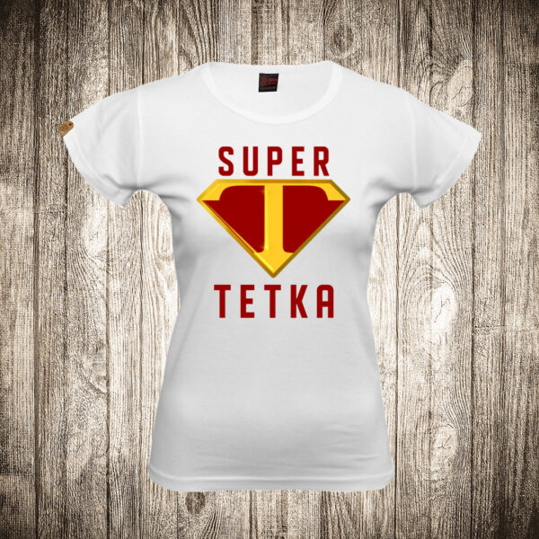 zenska majica boja bela slika super tetka
