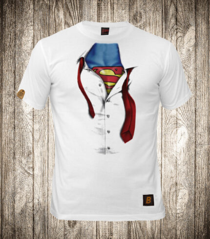 Dečija majica bele boje sa motivom Supermen 1 košulja