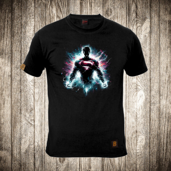 muska majica boja crna slika supermen 8
