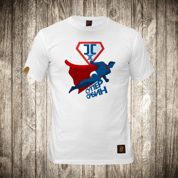 decija majica boja bela slika supersrbin srbija super heroj
