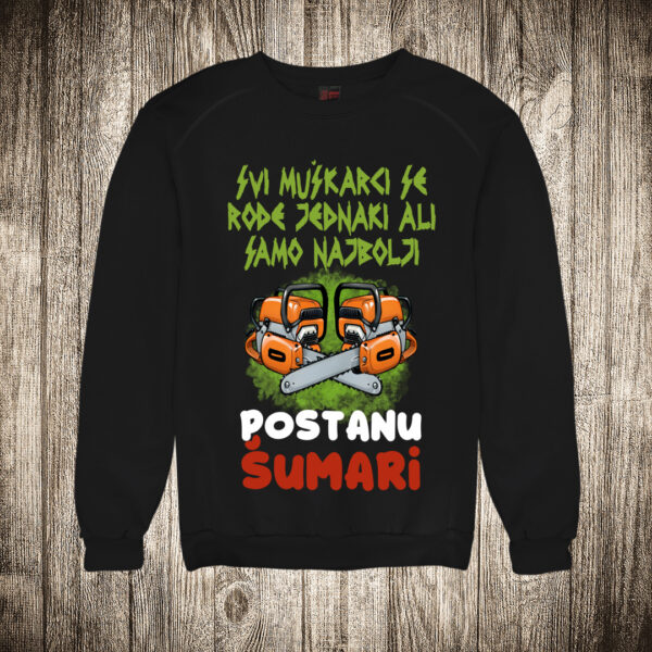 duks bez kapuljace boja crna slika svi muskarci se rode jednaki ali samo najbolji postanu sumari