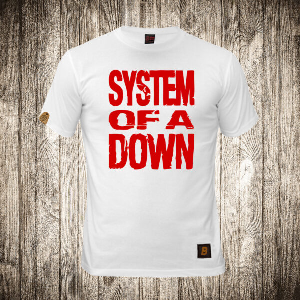 decija majica boja bela slika system of a down 1