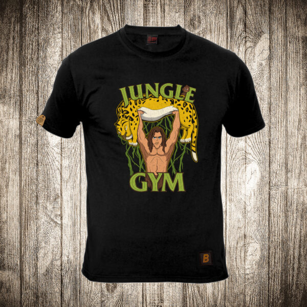 muska majica boja crna slika tarzan jungle gym teretana trening