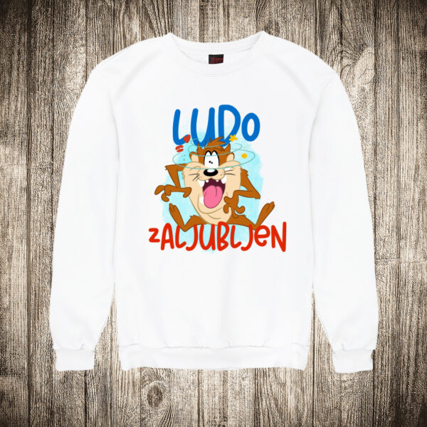 duks bez kapuljace boja bela slika tasmanijski djavo ludo zaljubljen