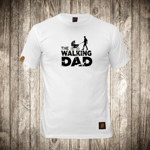 decija majica boja bela slika the walking dad 2