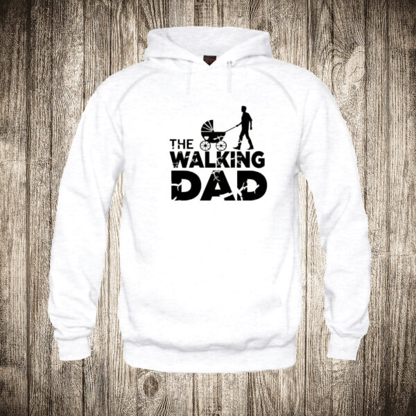 duks sa kapuljacom boja bela slika the walking dad 2