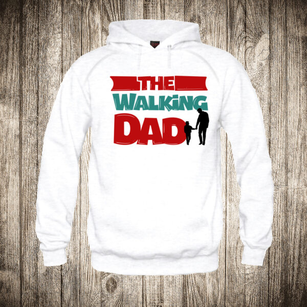 duks sa kapuljacom boja bela slika the walking dad otac