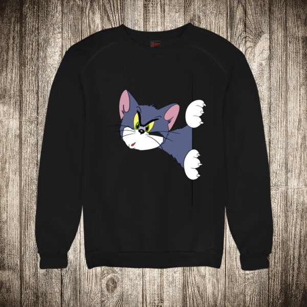 duks bez kapuljace boja crna slika tom tom and jerry se krije iza zida
