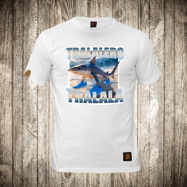 muska majica boja bela slika tralalero tralalala