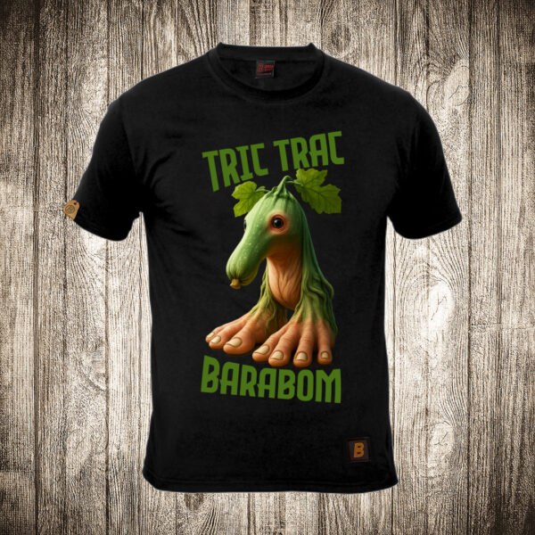 muska majica boja crna slika tric trac barabom brain rot