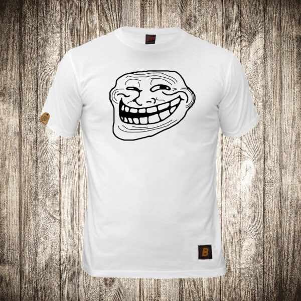 decija majica boja bela slika troll face meme 2