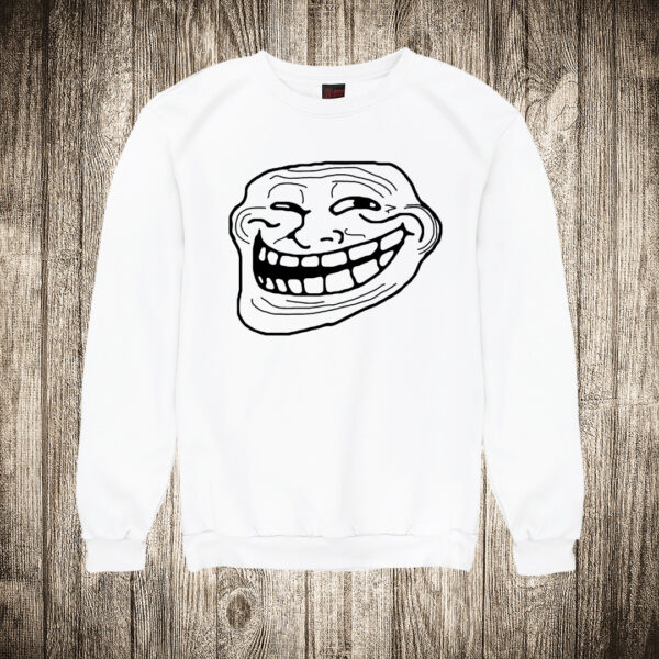 duks bez kapuljace boja bela slika troll face meme 2