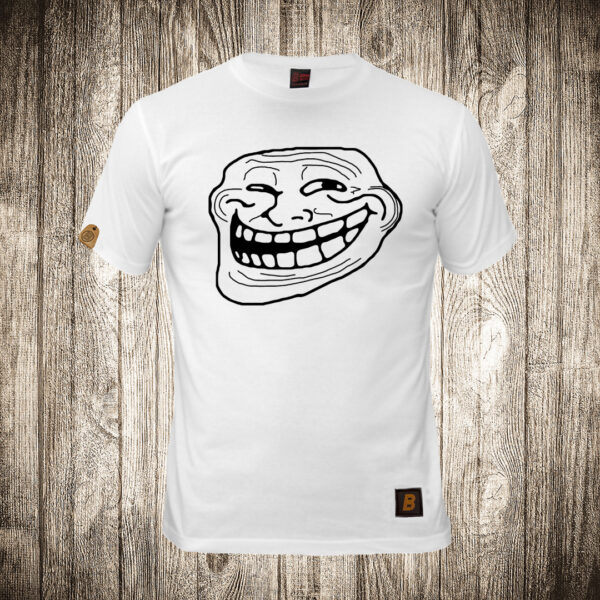 muska majica boja bela slika troll face meme 2