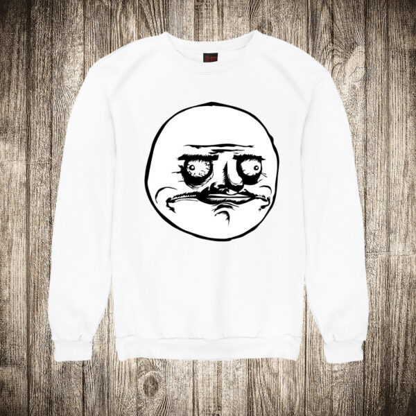duks bez kapuljace boja bela slika troll face meme 3
