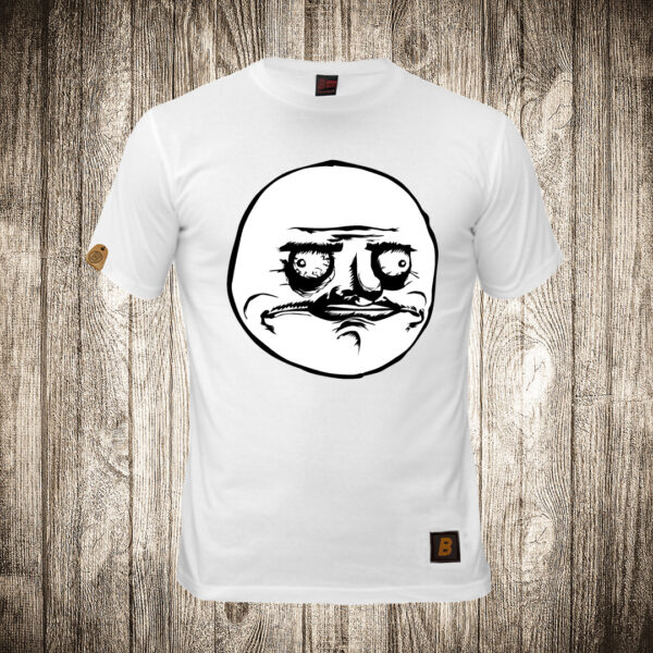 muska majica boja bela slika troll face meme 3