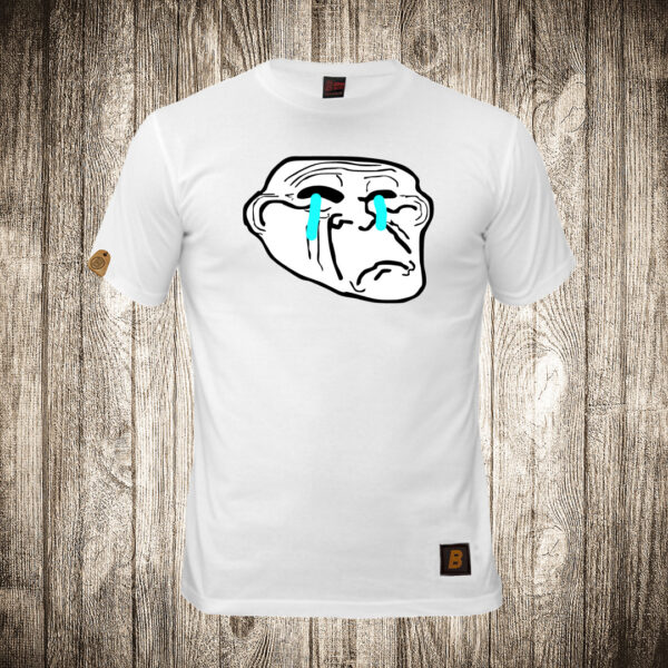 decija majica boja bela slika troll face meme