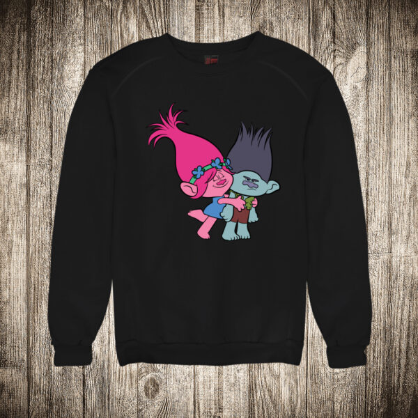 duks bez kapuljace boja crna slika trolls trolovi branch and poppy