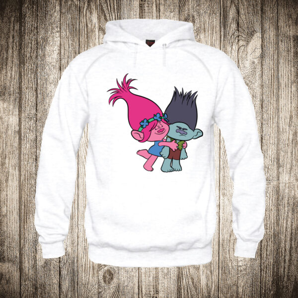 duks sa kapuljacom boja bela slika trolls trolovi branch and poppy