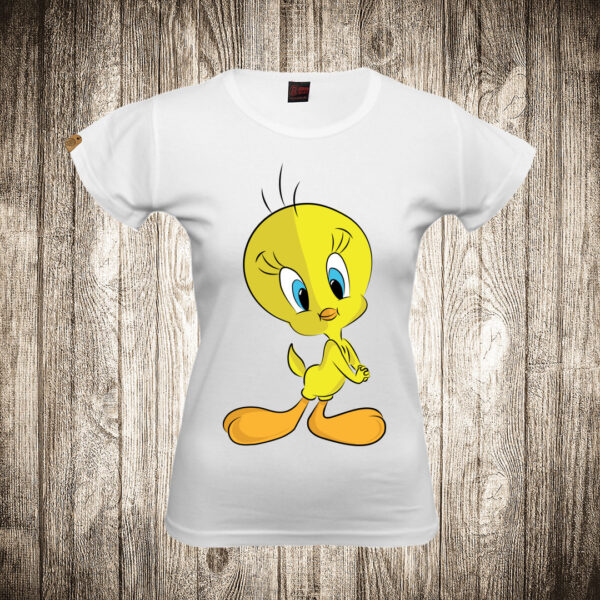 zenska majica boja bela slika tviti tweety