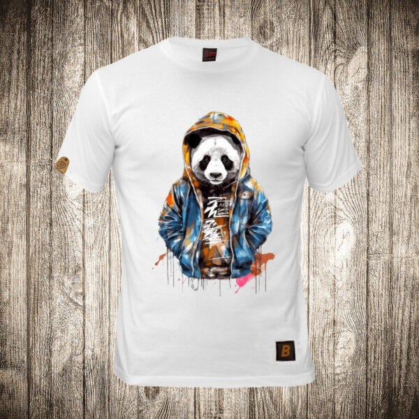 muska majica boja bela slika urban panda 10