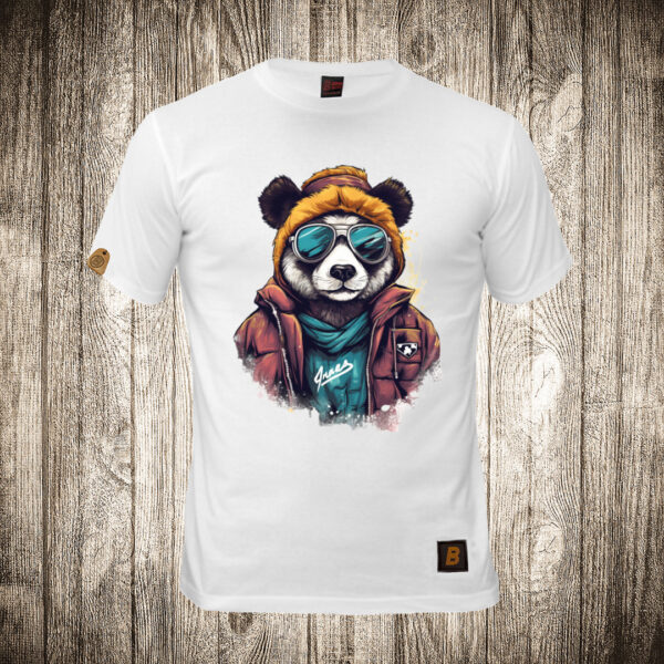 muska majica boja bela slika urban panda 11