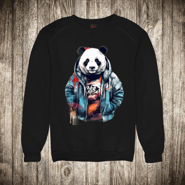 duks bez kapuljace boja crna slika urban panda 15